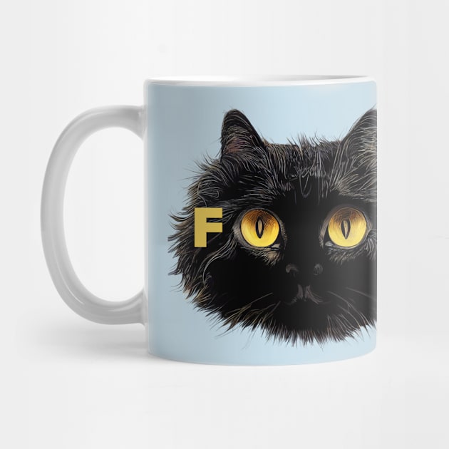 Black Cat Funny Tee, Food Fluffy Black Kitten Mainecoone, Hungry Chonky Cat by ThatVibe